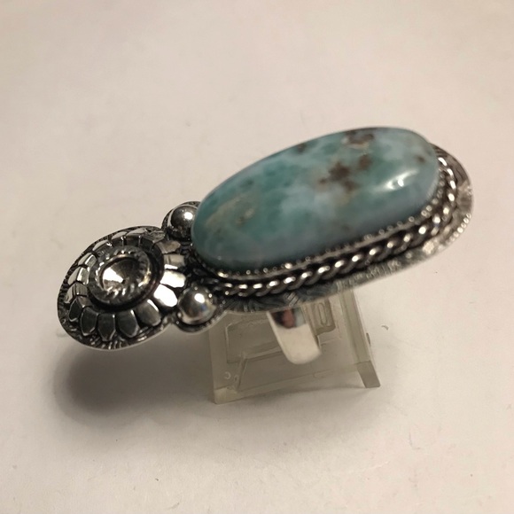 Larimar 925 Sterling Silver Ring - Picture 2 of 7
